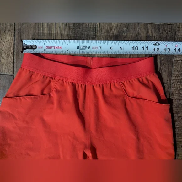 Patagonia Women's Bright Orange Chambeau Rock Hiking Pants Size 0 Zip Pockets - Picture 6 of 14